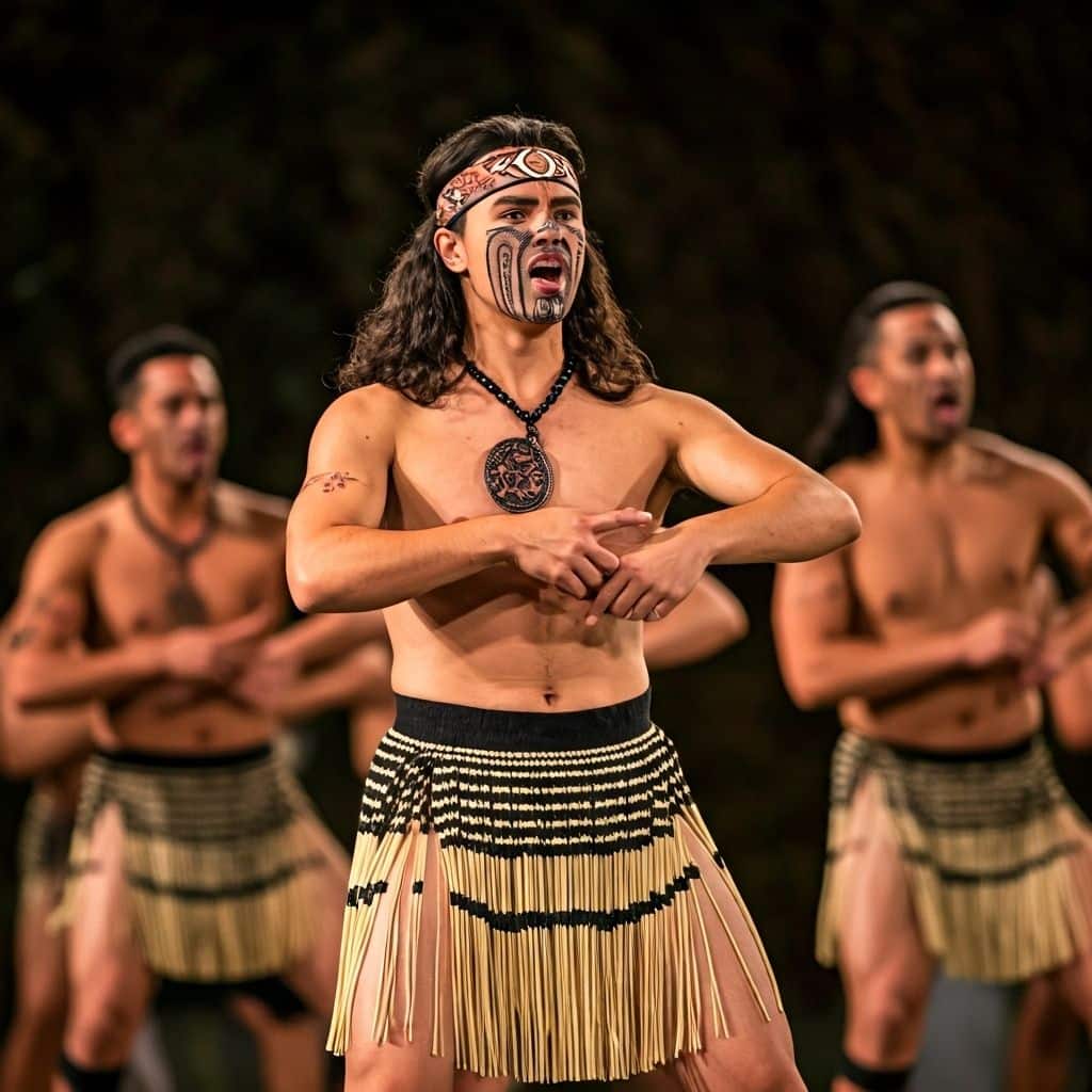 Māori haka performance